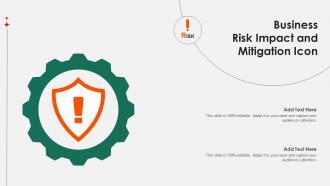 Business Risk Impact And Mitigation Icon