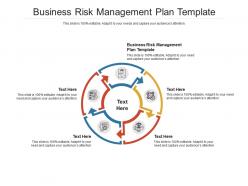 Business risk management plan template ppt powerpoint presentation show cpb