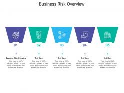 Business risk overview ppt powerpoint presentation outline designs download cpb