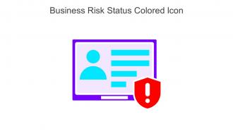 Business Risk Status Colored Icon In Powerpoint Pptx Png And Editable Eps Format