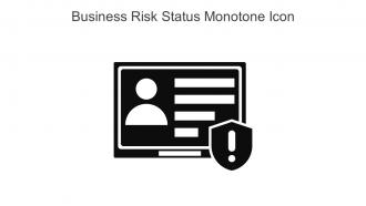 Business Risk Status Monotone Icon In Powerpoint Pptx Png And Editable Eps Format