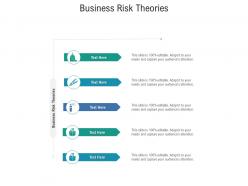 Business risk theories ppt powerpoint presentation infographics diagrams cpb