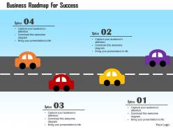 Business roadmap for success flat powerpoint design