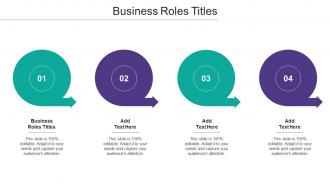Business Roles Titles Ppt Powerpoint Presentation File Diagrams Cpb