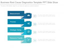 Business root cause diagnostics template ppt slide show