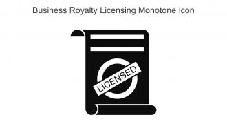 Business Royalty Licensing Monotone Icon In Powerpoint Pptx Png And Editable Eps Format