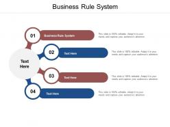Business rule system ppt powerpoint presentation styles summary cpb