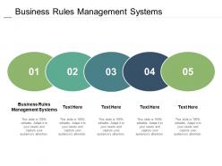 Business rules management systems ppt powerpoint presentation slides visuals cpb