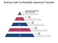 Business sale confidentiality agreement template ppt powerpoint presentation templates cpb