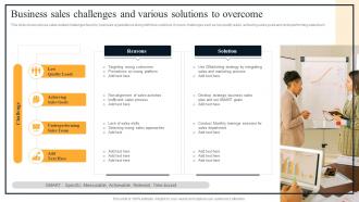 Business Sales Challenges And Various Solutions To Overcome