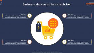 Business Sales Comparison Matrix Icon