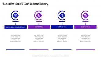 Business Sales Consultant Salary In Powerpoint And Google Slides Cpb