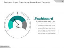 Business Sales Dashboard Powerpoint Template