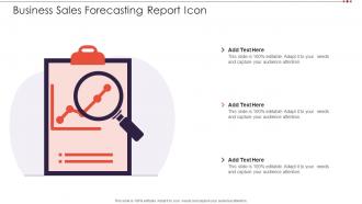 Business Sales Forecasting Report Icon