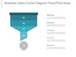 Business sales funnel diagram powerpoint ideas