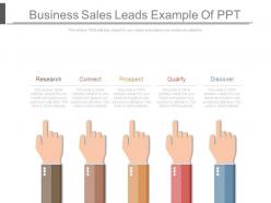 Business Sales Leads Example Of Ppt