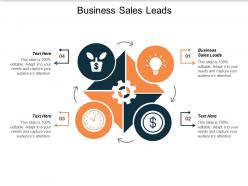 Business sales leads ppt powerpoint presentation slides templates cpb