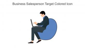 Business Salesperson Target Colored Icon In Powerpoint Pptx Png And Editable Eps Format