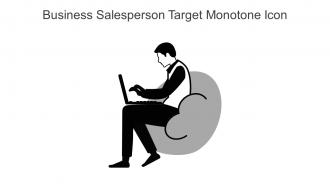 Business Salesperson Target Monotone Icon In Powerpoint Pptx Png And Editable Eps Format
