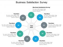 Business satisfaction survey ppt powerpoint presentation icon show cpb
