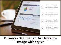 Business scaling traffic overview image with ogive