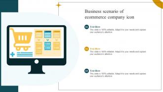 Business Scenario Of Ecommerce Company Icon
