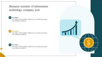 Business Scenario Of Information Technology Company Icon