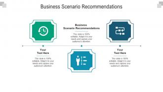 Business scenario recommendations ppt powerpoint presentation outline designs cpb