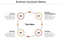 Business scorecard metrics ppt powerpoint presentation model graphic tips cpb