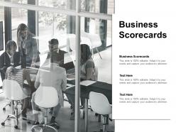 Business scorecards ppt powerpoint presentation infographics model cpb