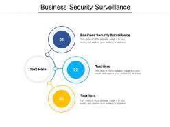 Business security surveillance ppt powerpoint presentation gallery brochure cpb