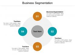 Business segmentation ppt powerpoint presentation model deck cpb
