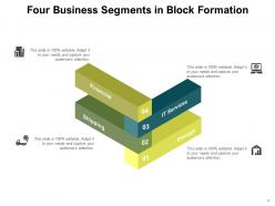 Business Segments Product Pyramid Financial Services Formation Cross Shape Percentage