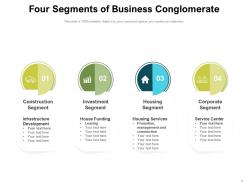 Business Segments Product Pyramid Financial Services Formation Cross Shape Percentage