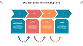 Business seller financing options ppt powerpoint presentation model designs download cpb