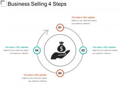 Business selling 4 steps example of ppt presentation