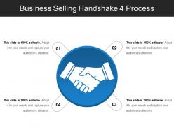 Business selling handshake 4 process powerpoint topics