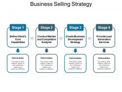Business selling strategy ppt infographic template