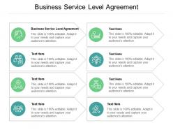 Business service level agreement ppt powerpoint presentation pictures visuals cpb