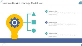 Business Service Strategy Model Icon