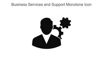 Business Services And Support Monotone Icon In Powerpoint Pptx Png And Editable Eps Format