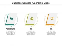 Business services operating model ppt powerpoint presentation model graphics design cpb