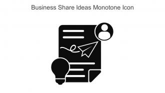 Business Share Ideas Monotone Icon In Powerpoint Pptx Png And Editable Eps Format