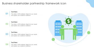 Business Shareholder Partnership Framework Icon