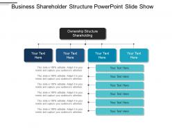 Business shareholder structure powerpoint slide show
