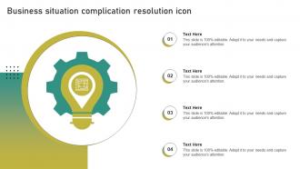 Business Situation Complication Resolution Icon