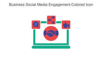 Business Social Media Engagement Colored Icon In Powerpoint Pptx Png And Editable Eps Format