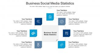 Business social media statistics ppt powerpoint presentation file layout ideas cpb