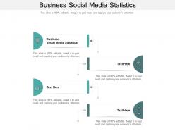Business social media statistics ppt powerpoint presentation gallery good cpb