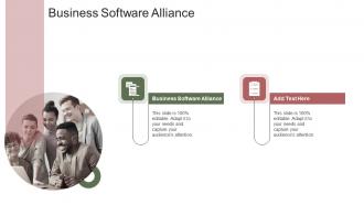 Business Software Alliance In Powerpoint And Google Slides Cpb
